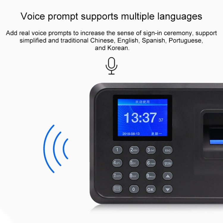 F01 Fingerprint Time Attendance Machine with 2.4 inch TFT Screen, US Plug, ACS2685EU, ACS2685UK, ACS2685US F01 Fingerprint Time Attendance Machine with 2.4 inch TFT Screen, US Plug, ACS2685EU, ACS2685UK, ACS2685US